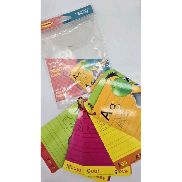 Lot Of Educational Stuff K4-K5 Wipe Off Writing & Alphabet & Numbers Flash Cards - Picture 4 of 12